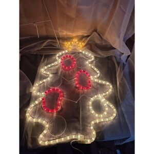 Large Star Glow Tubelight Decor  Christmas Tree Display 29" Vintage  2005 Rare